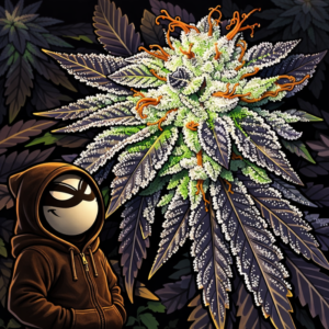 Halfway Crooks chracter, in ave, blueprint cut.